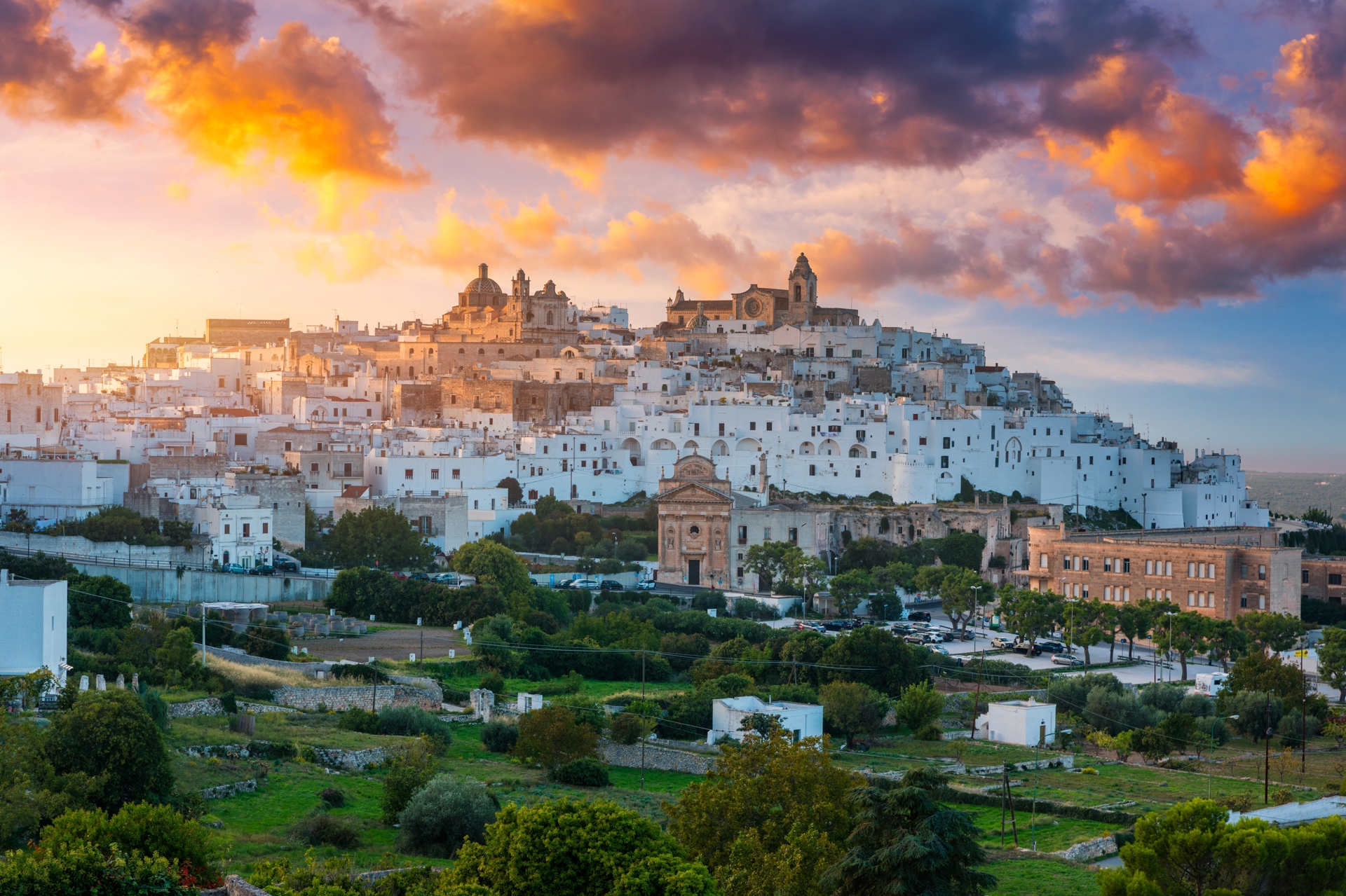 View,Of,Ostuni,White,Town,,Brindisi,,Puglia,(apulia),,Italy,,Europe.